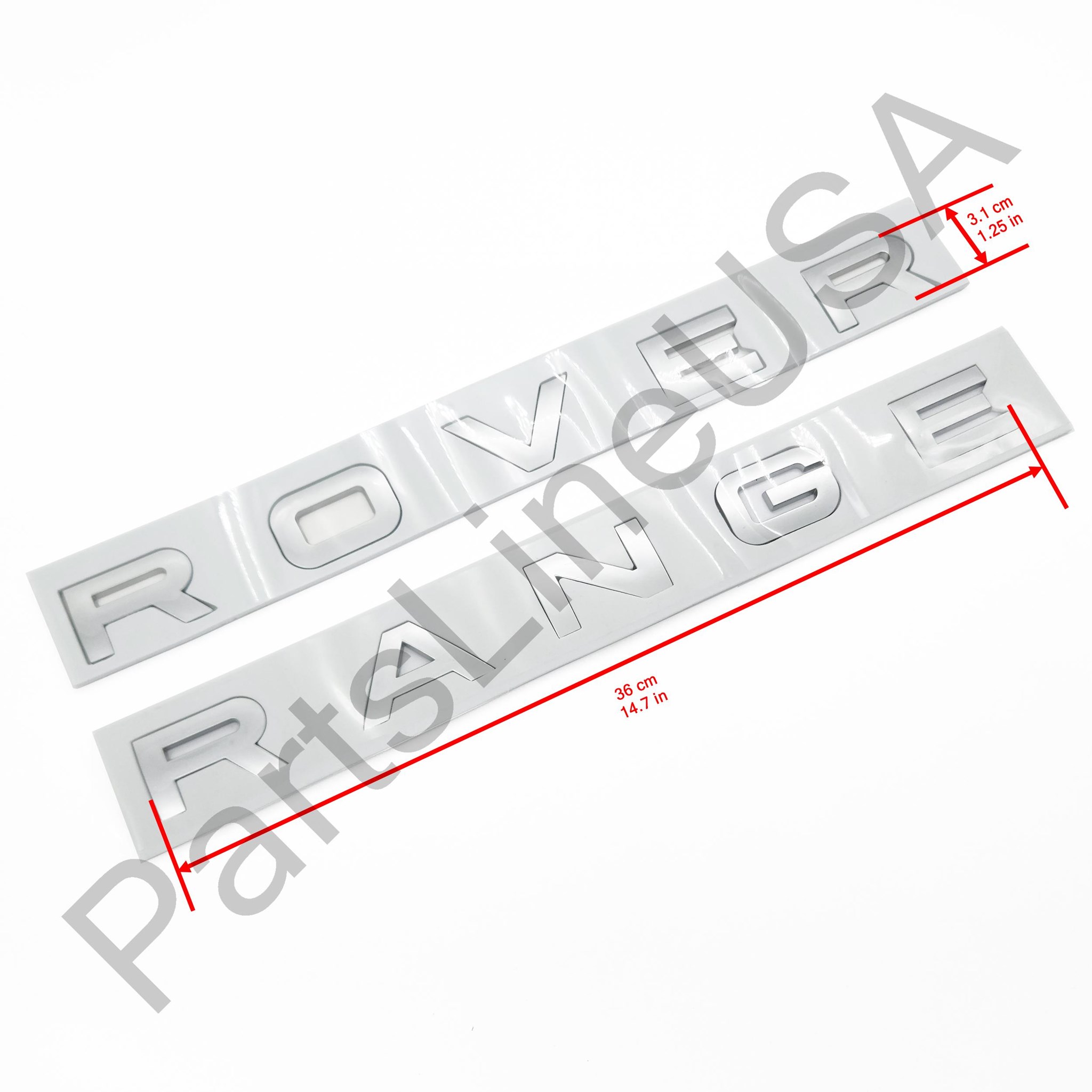 Range Rover Front Lettering For Range Rover 3D Raised Hood Front Letters or Tailgate Rear Letters ...
